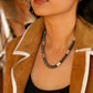 Barrel Bead Desert Pearl Necklace